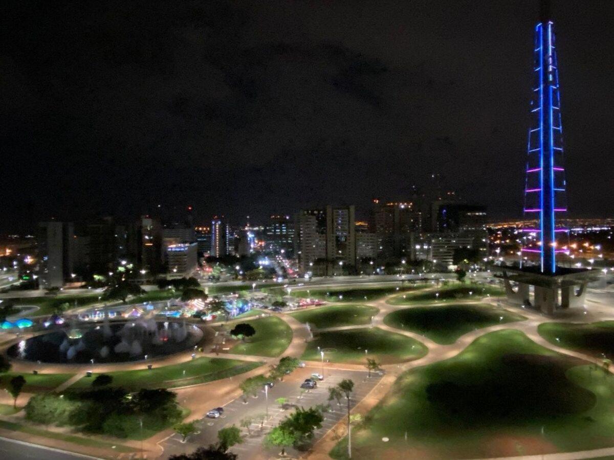 Flat Encantador No 11º Com Vista Pra Torre De Tv 巴西利亚 外观 照片